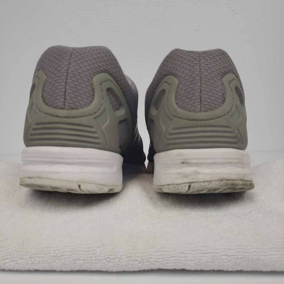 Adidas Mens ZX Flux Running Shoes Gray M19838 Mesh Low Top Lace Up Sneaker 10.5M - Picture 11 of 12